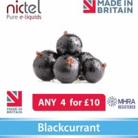 Nictel Blackcurrant E-liquid ANY 4 for £10 - 10 for £22