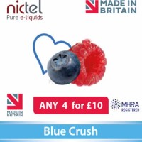 Nictel Blue Crush E-liquid ANY 4 for £10 - 10 for £22