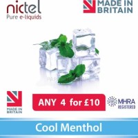 Nictel Cool Menthol E-liquid ANY 4 for £10 - 10 for £22.50