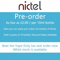 Nictel  PRE DUTY Stock pre-order (packs of 10)