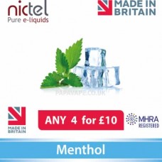 Nictel Menthol E-liquid ANY 4 for £10 - 10 for £22.50