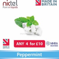 Nictel Peppermint E-liquid ANY 4 for £10 - 10 for £22.50
