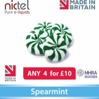 Nictel Spearmint E-liquid  ANY 4 for £10 - 10 for £22.50