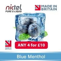 Nictel blue menthol E-liquid ANY 4 for £10 - 10 for £22