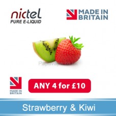 Nictel Strawberry & Kiwi E-liquid  ANY 4 for £10 - 10 for £22